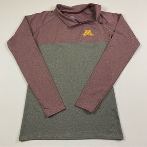 University of Minnesota Sweatshirt Women’s S Mock Neck Activewear Thumb‎ Holes